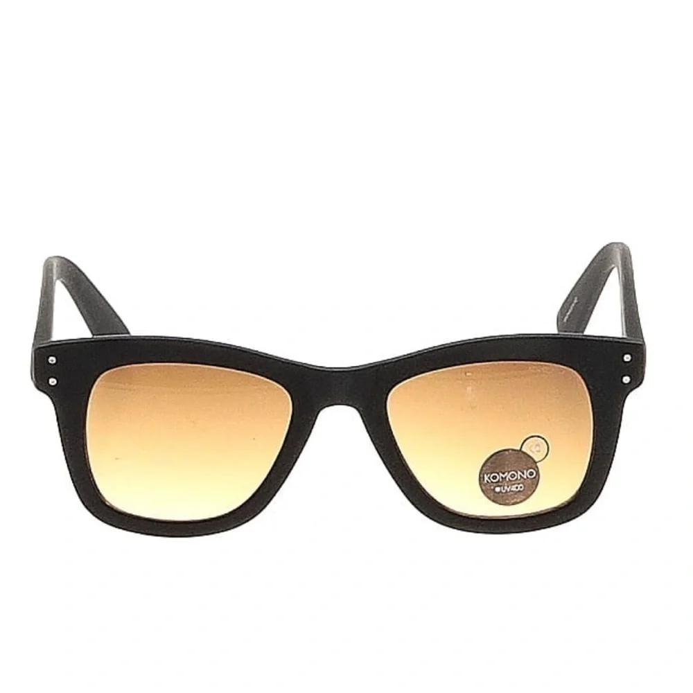 KOMONO Allen Black Rubber Sunglasses (NEW) 🕶
